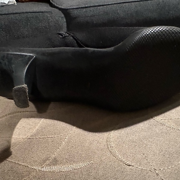 Prada Neoprene Pointed Toe Kitten Heel Ankle Boots - Picture 8 of 12